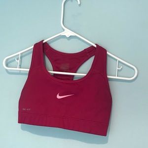 Pink Nike Pro Sports Bra